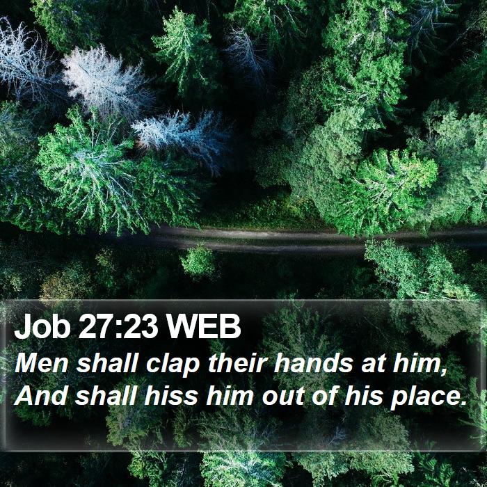 Job 27:23 WEB Bible Study