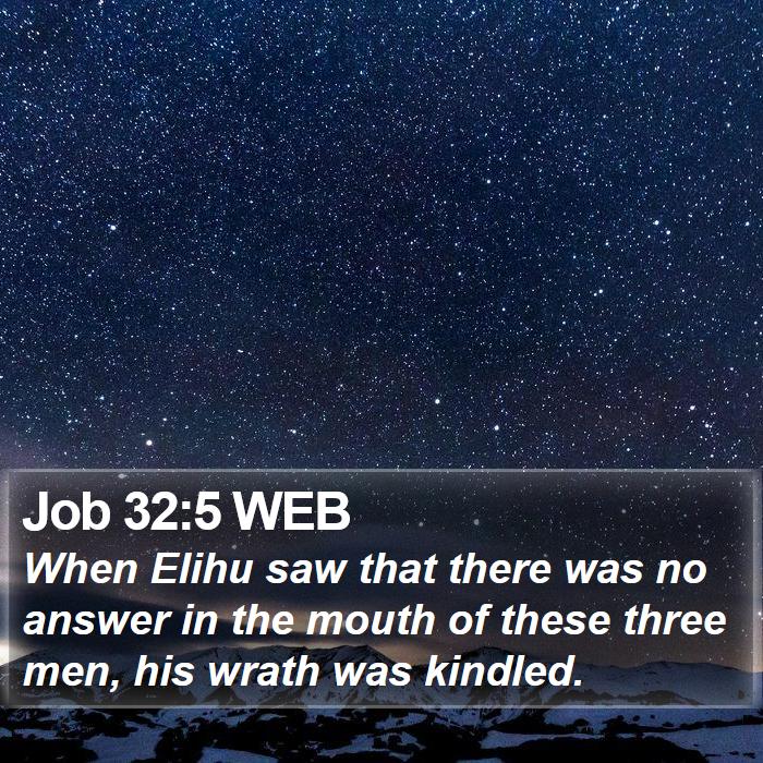 Job 32:5 WEB Bible Study