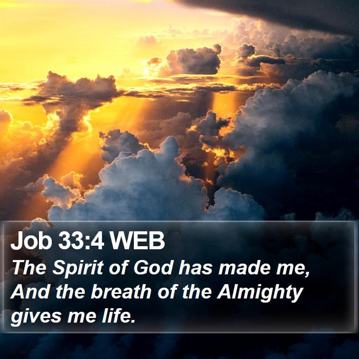 Job 33:4 WEB Bible Study