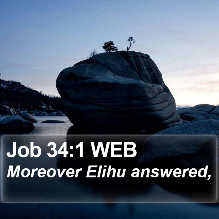 Job 34:1 WEB Bible Study