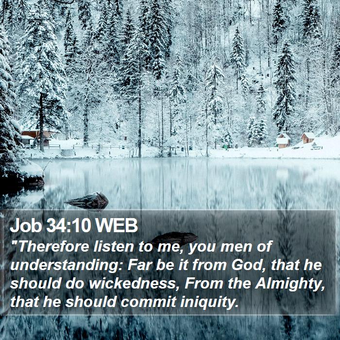 Job 34:10 WEB Bible Study