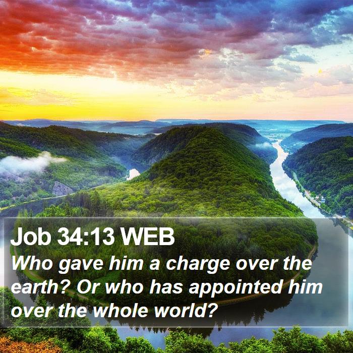 Job 34:13 WEB Bible Study