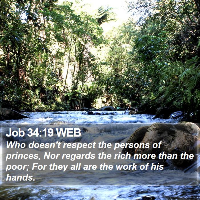 Job 34:19 WEB Bible Study