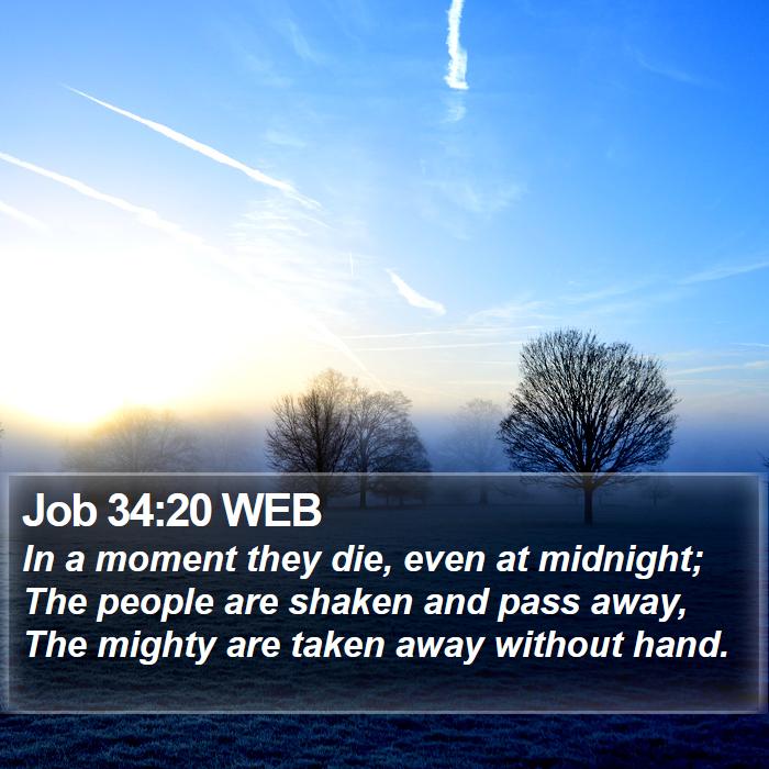 Job 34:20 WEB Bible Study