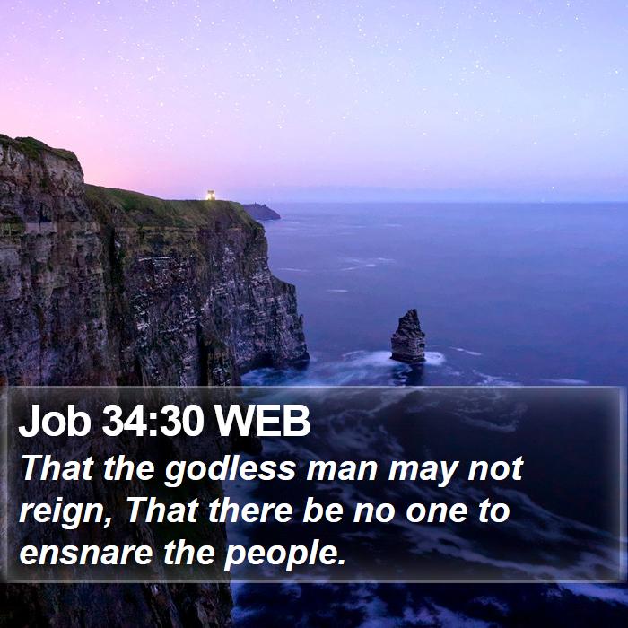 Job 34:30 WEB Bible Study