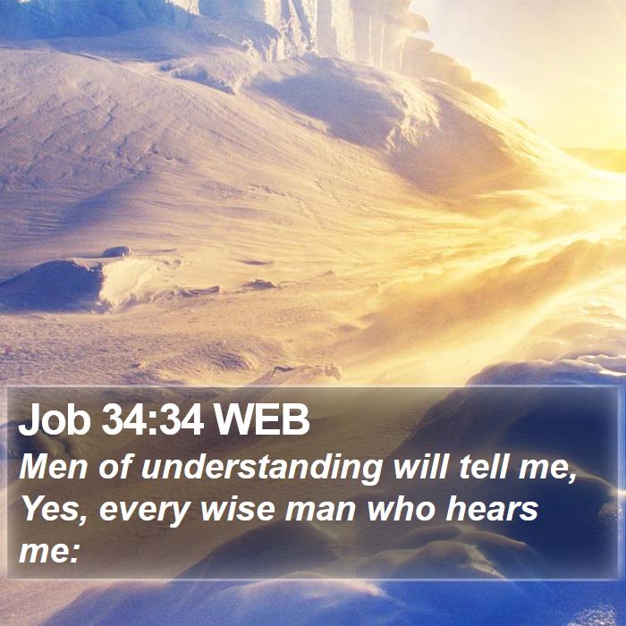 Job 34:34 WEB Bible Study