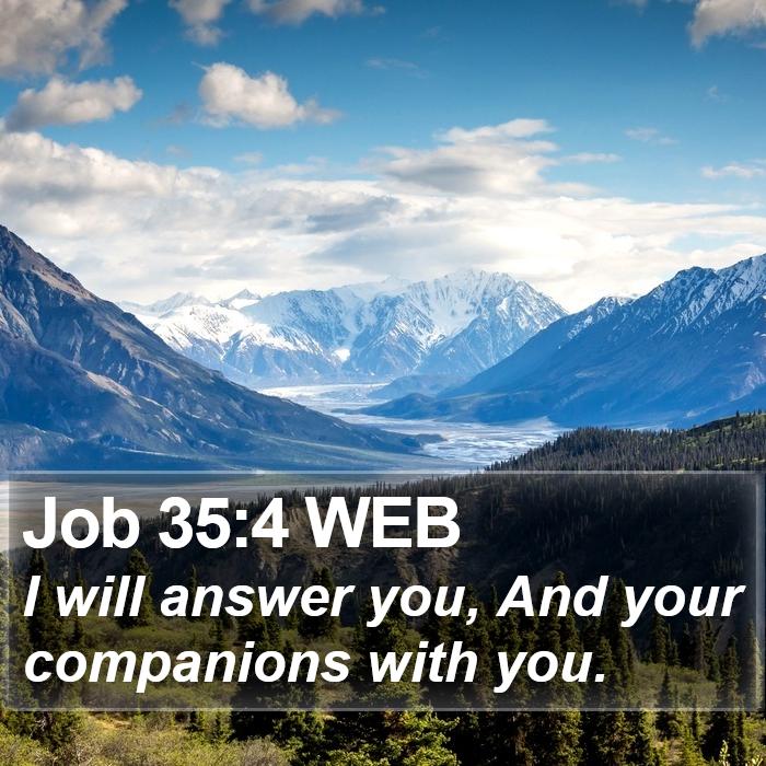 Job 35:4 WEB Bible Study