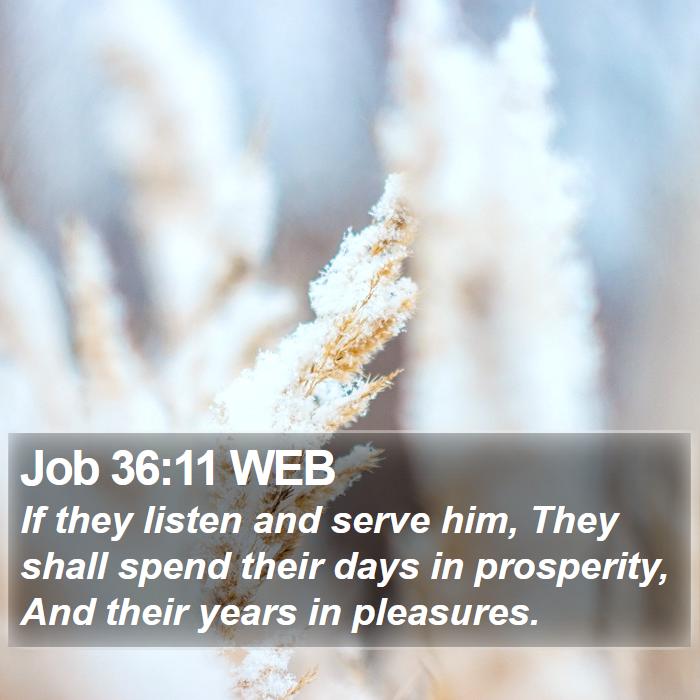 Job 36:11 WEB Bible Study