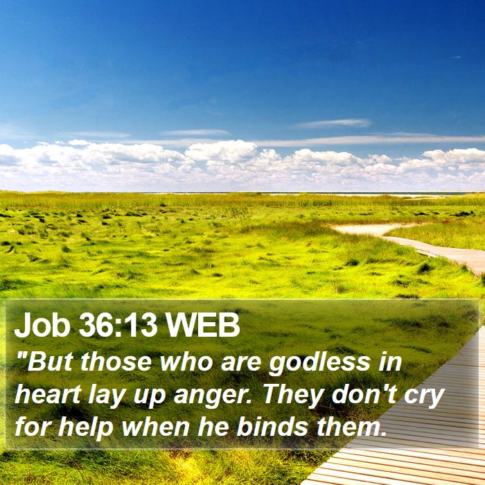 Job 36:13 WEB Bible Study