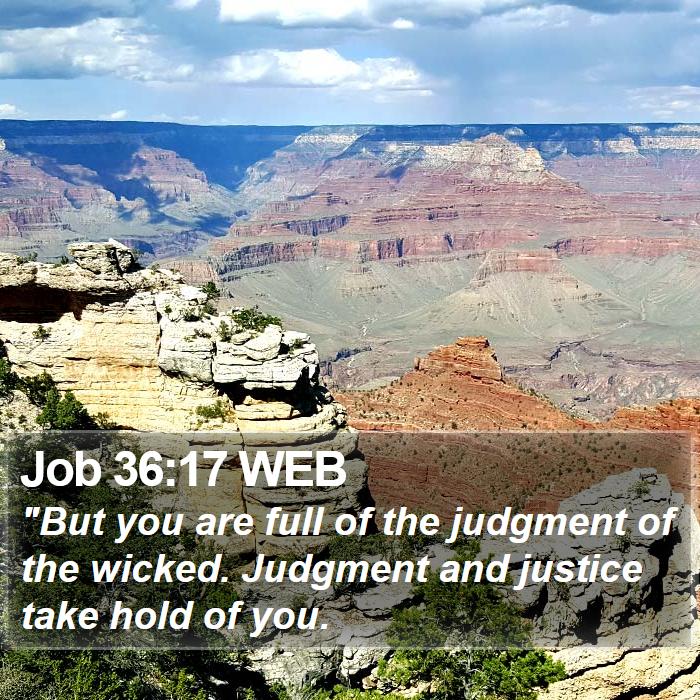 Job 36:17 WEB Bible Study