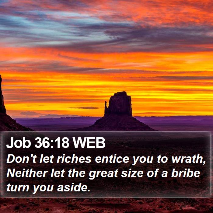 Job 36:18 WEB Bible Study