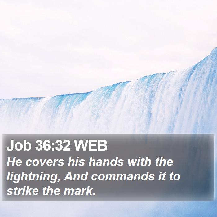 Job 36:32 WEB Bible Study