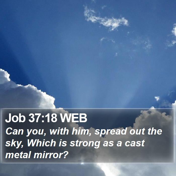 Job 37:18 WEB Bible Study