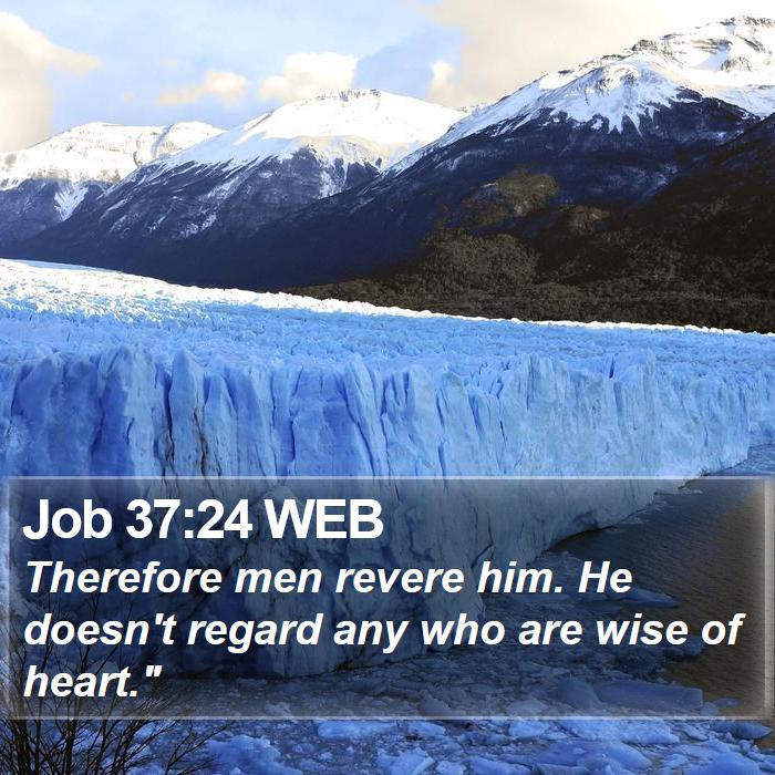 Job 37:24 WEB Bible Study