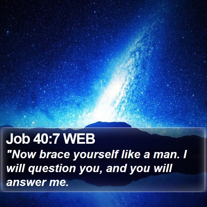 Job 40:7 WEB Bible Study