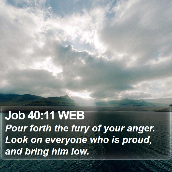 Job 40:11 WEB Bible Study