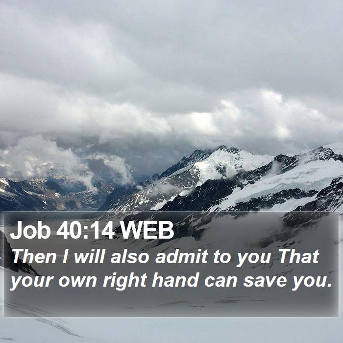 Job 40:14 WEB Bible Study