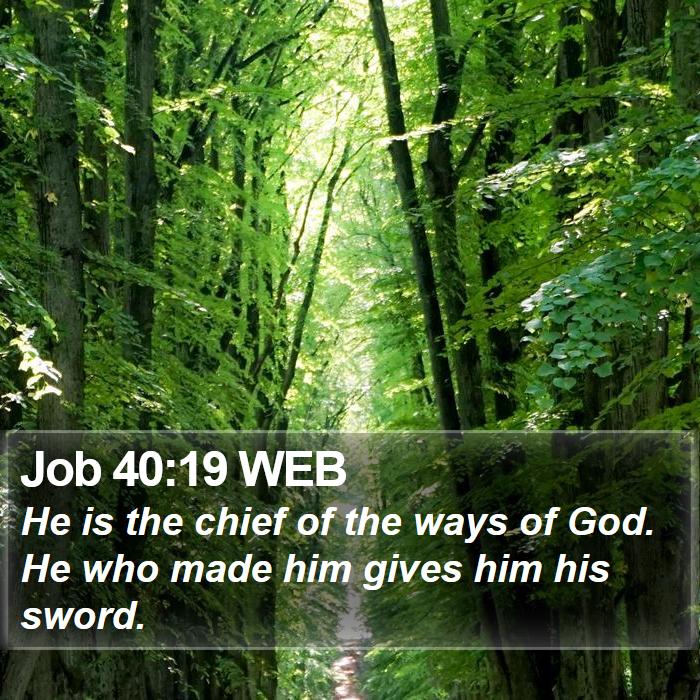 Job 40:19 WEB Bible Study