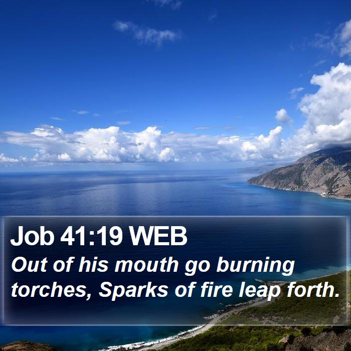 Job 41:19 WEB Bible Study