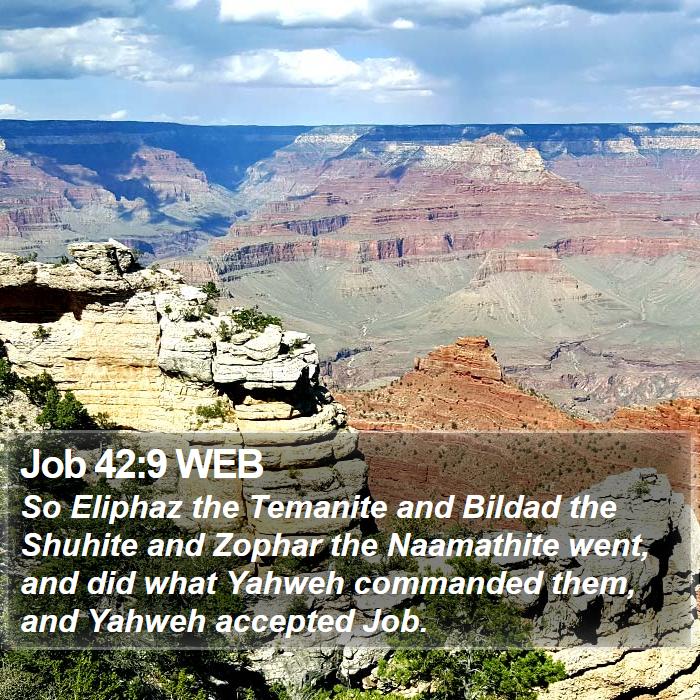 Job 42:9 WEB Bible Study