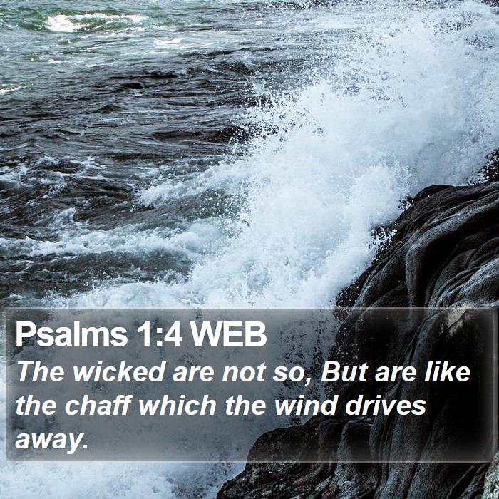 Psalms 1:4 WEB Bible Study