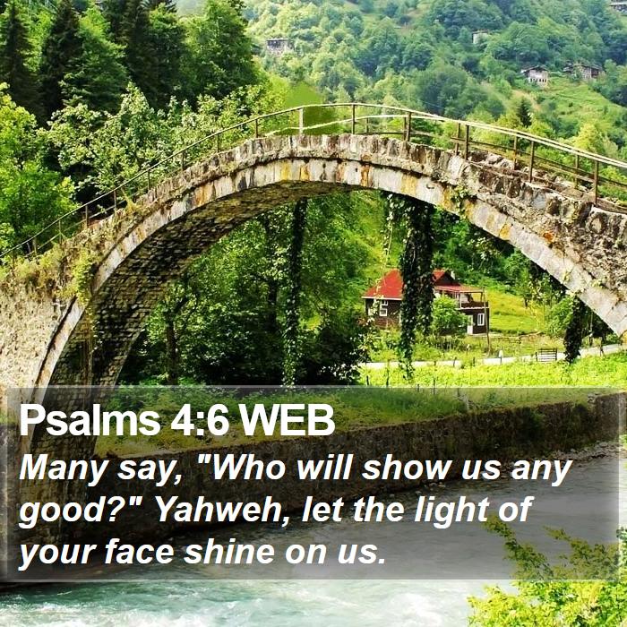 Psalms 4:6 WEB Bible Study