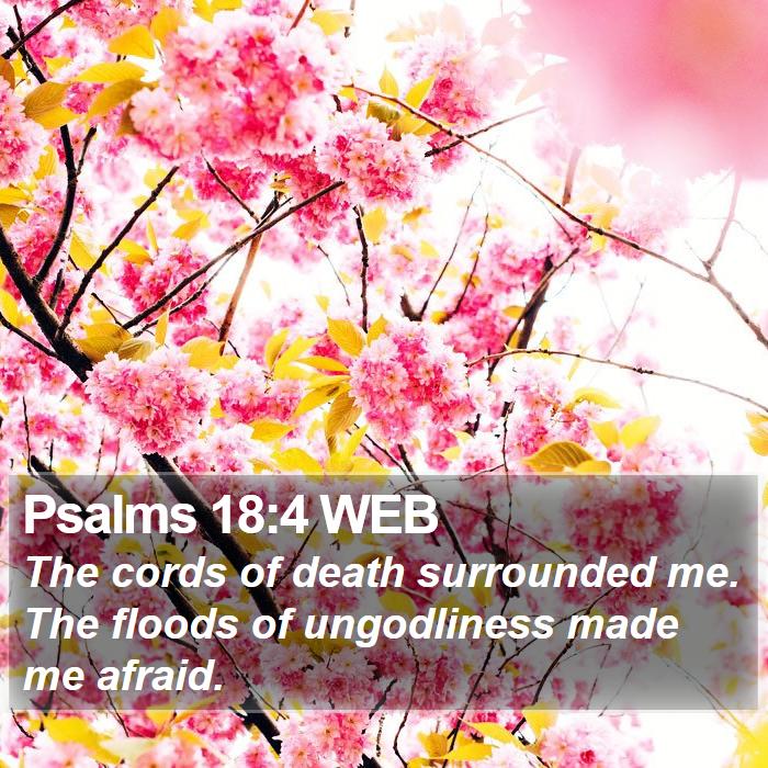 Psalms 18:4 WEB Bible Study