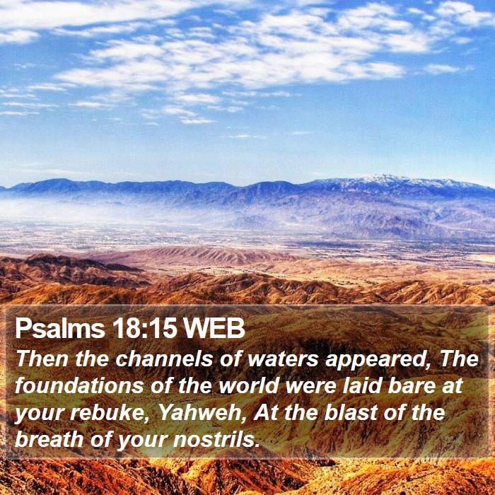 Psalms 18:15 WEB Bible Study