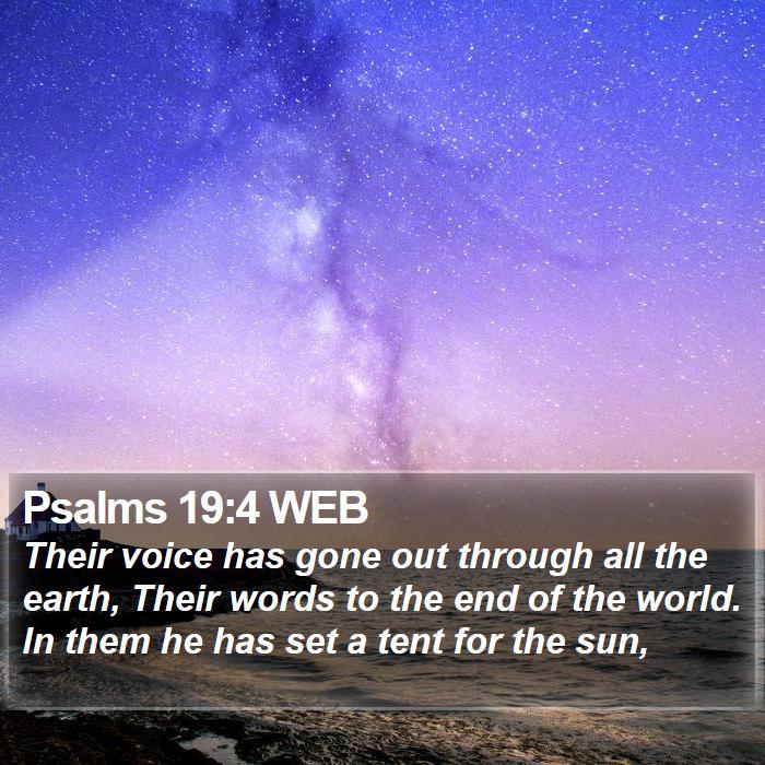 Psalms 19:4 WEB Bible Study