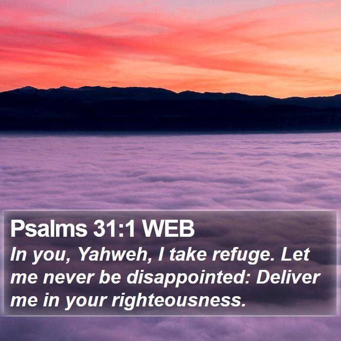 Psalms 31:1 WEB Bible Study