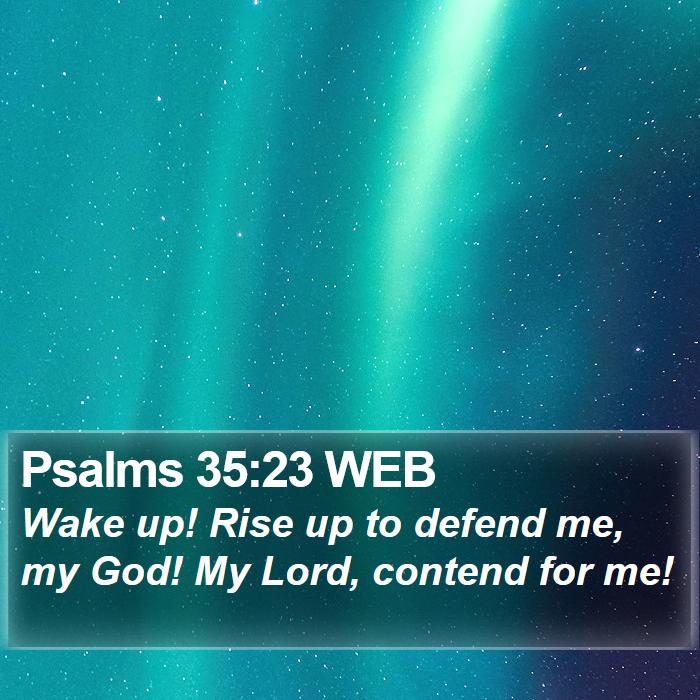 Psalms 35:23 WEB Bible Study