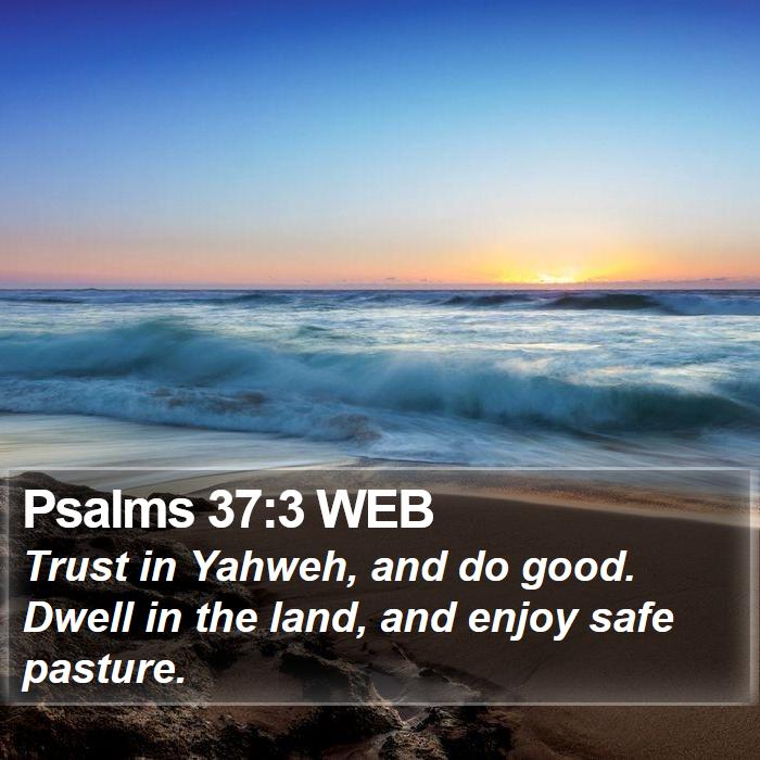 Psalms 37:3 WEB Bible Study