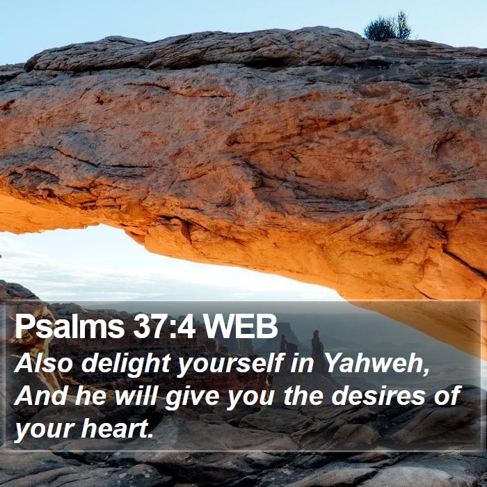 Psalms 37:4 WEB Bible Study