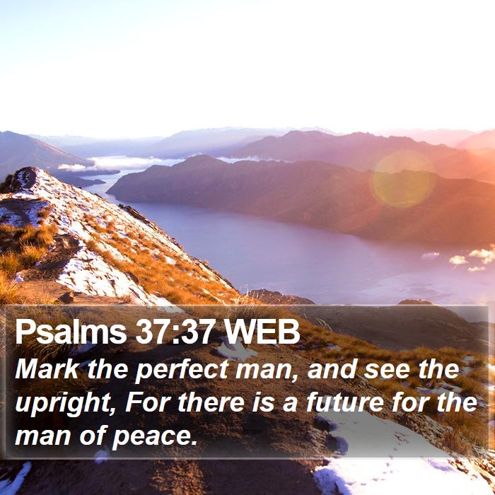 Psalms 37:37 WEB Bible Study