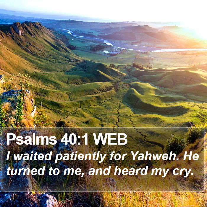 Psalms 40:1 WEB Bible Study