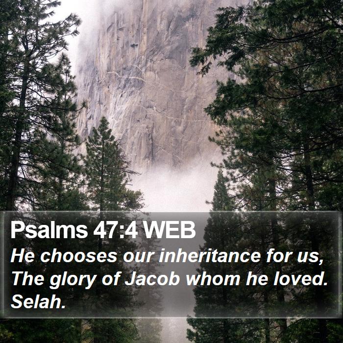 Psalms 47:4 WEB Bible Study