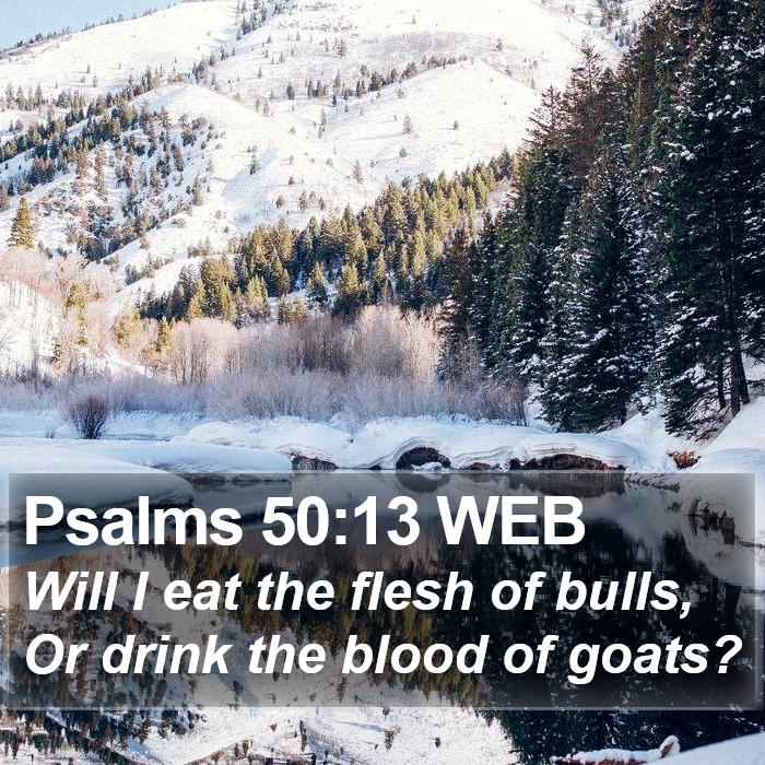 Psalms 50:13 WEB Bible Study