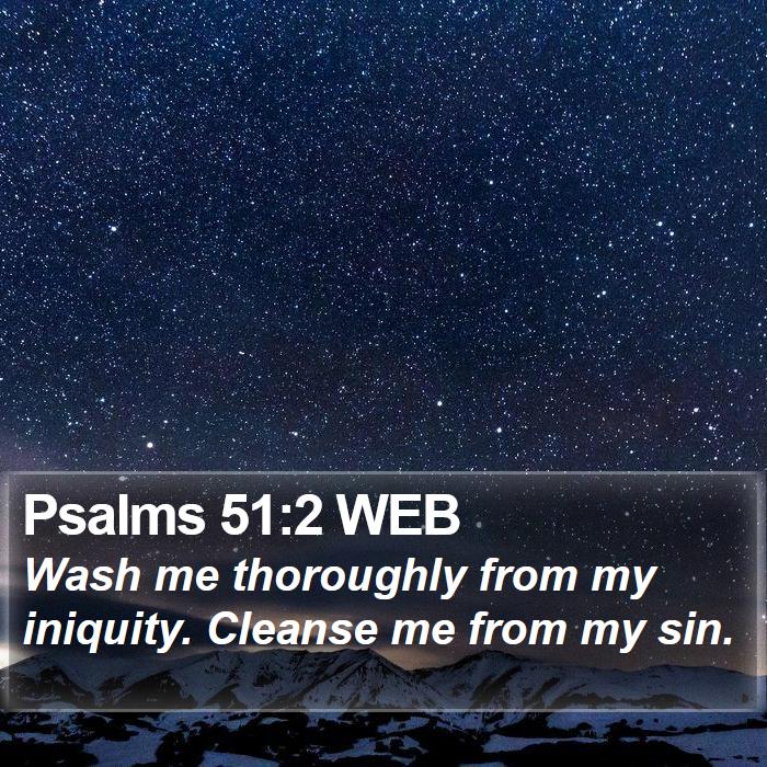 Psalms 51:2 WEB Bible Study