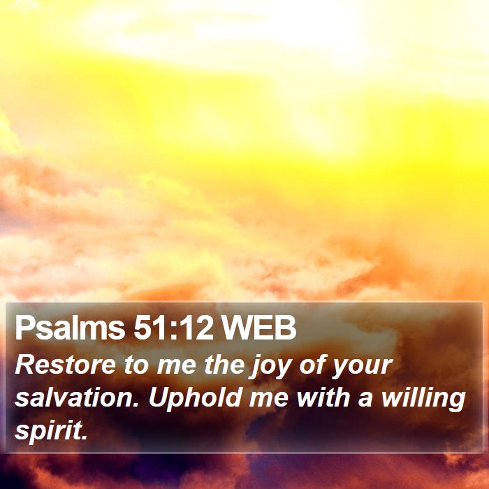 Psalms 51:12 WEB Bible Study