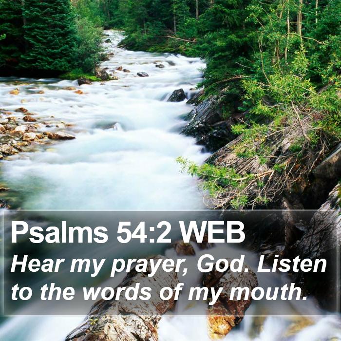 Psalms 54:2 WEB Bible Study