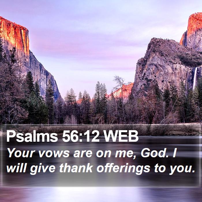 Psalms 56:12 WEB Bible Study