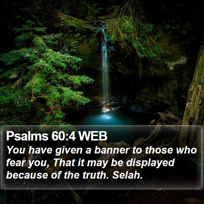 Psalms 60:4 WEB Bible Study