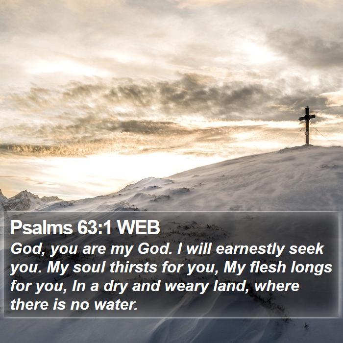 Psalms 63:1 WEB Bible Study