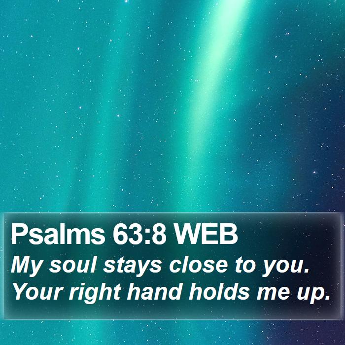 Psalms 63:8 WEB Bible Study