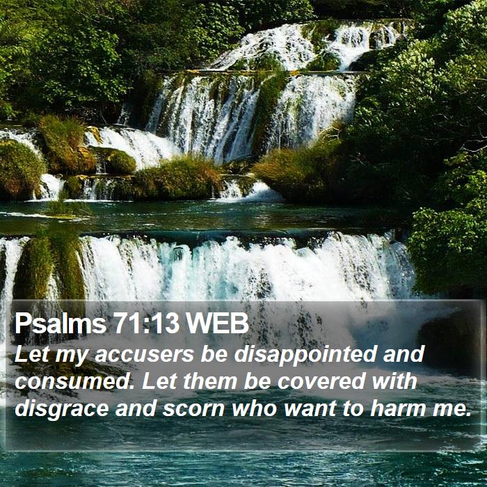 Psalms 71:13 WEB Bible Study