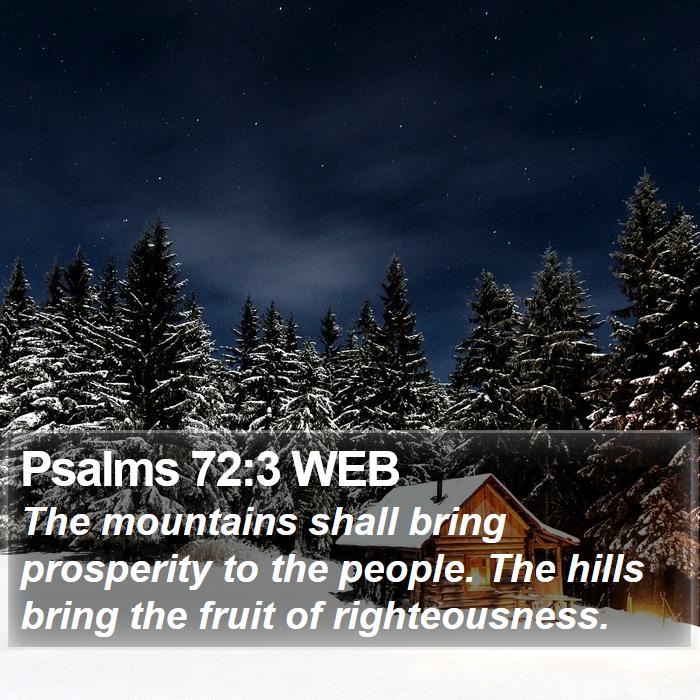 Psalms 72:3 WEB Bible Study