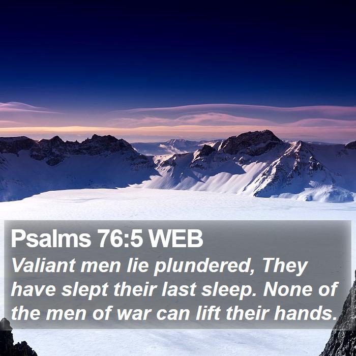 Psalms 76:5 WEB Bible Study