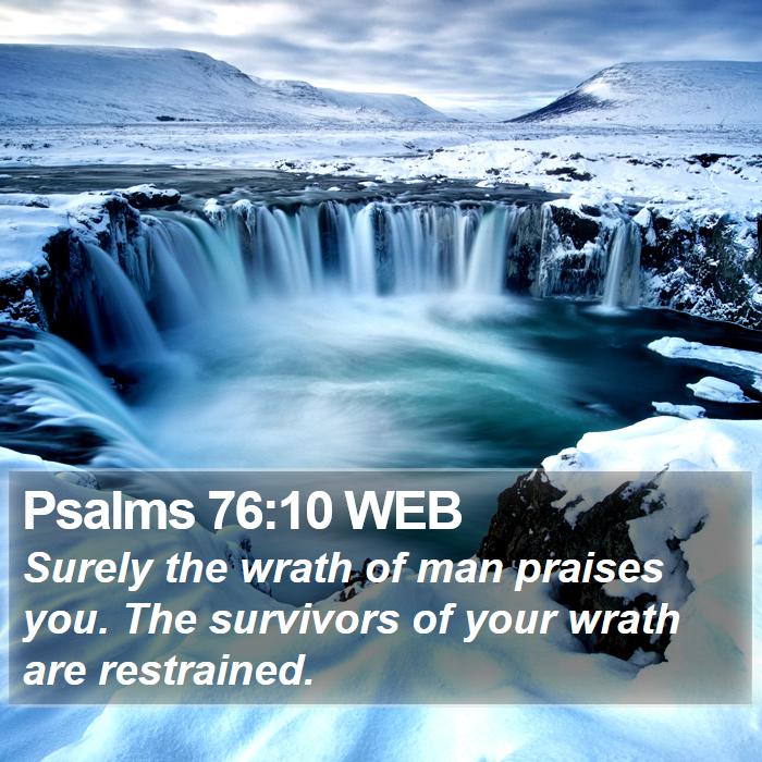 Psalms 76:10 WEB Bible Study