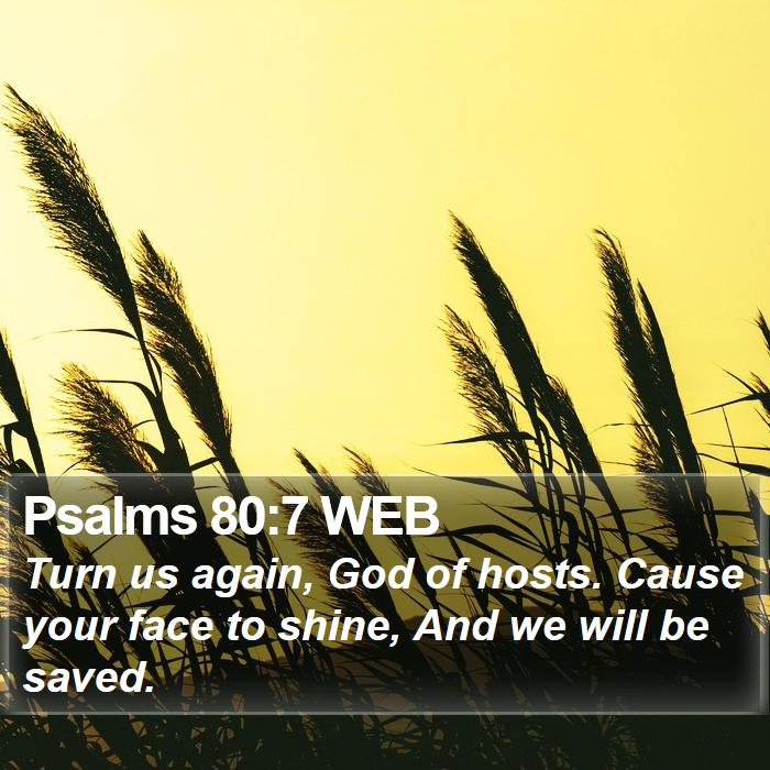 Psalms 80:7 WEB Bible Study