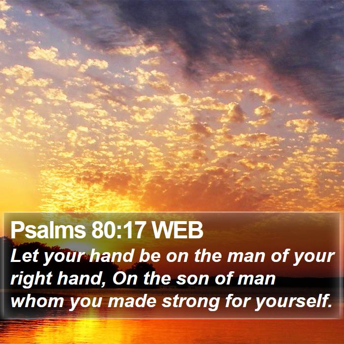 Psalms 80:17 WEB Bible Study